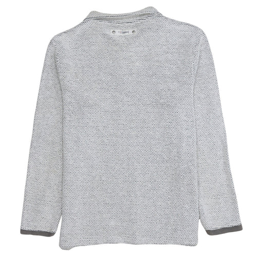 Weird Fish Men's Grey 1/2 Zip Knit Sweatshirt S Regular Fit