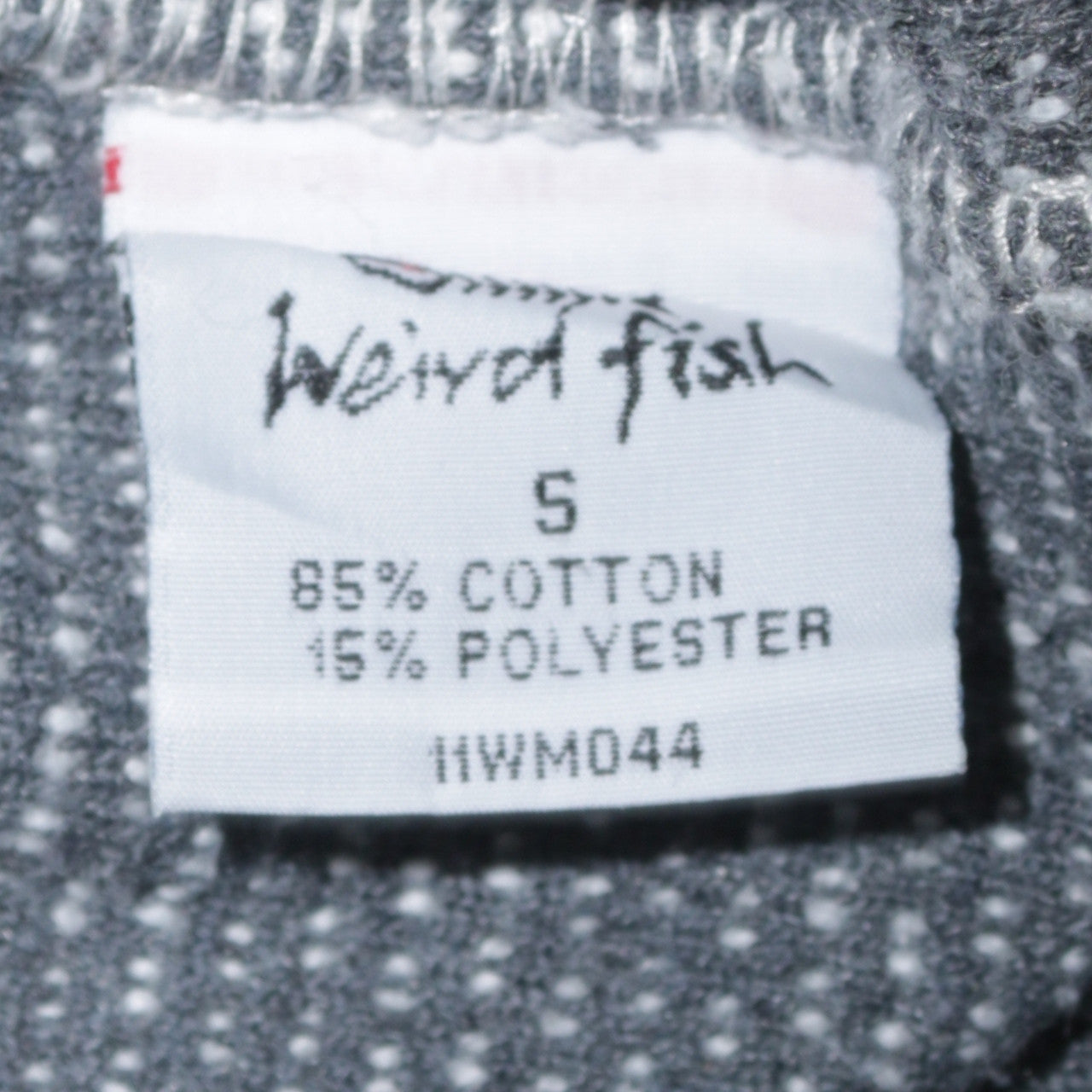 Weird Fish Men's Grey 1/2 Zip Knit Sweatshirt S Regular Fit