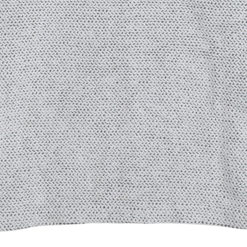 Weird Fish Men's Grey 1/2 Zip Knit Sweatshirt S Regular Fit