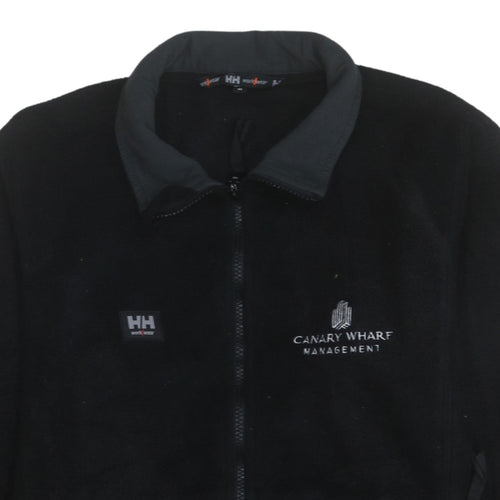 Helly Hansen Mens Black Fleece Workwear Jacket Size M