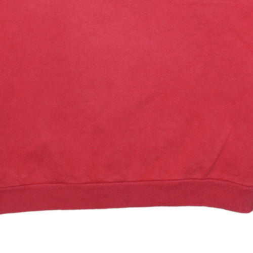 Levi's Womens Red Crew Neck Pullover Sweatshirt Size M Cotton