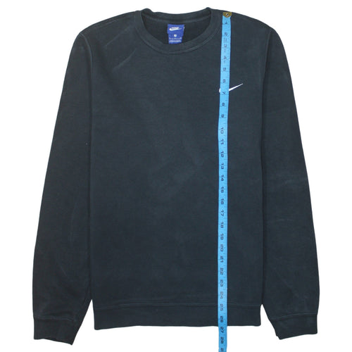 Nike Men's Black Small Crew Neck Pullover Fleece Sweatshirt