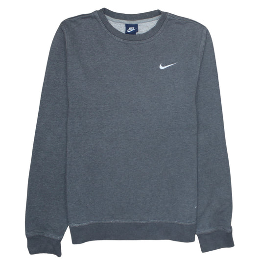 Nike Mens Grey Crew Neck Pullover Sweatshirt Size S