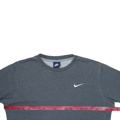 Nike Mens Grey Crew Neck Pullover Sweatshirt Size S