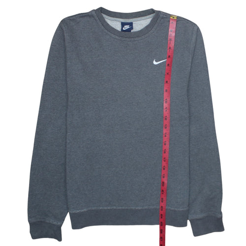 Nike Mens Grey Crew Neck Pullover Sweatshirt Size S