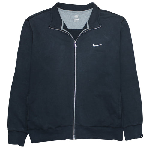 Nike Men's Black Full Zip Sweatshirt 2XL – Sports Collared Fleece