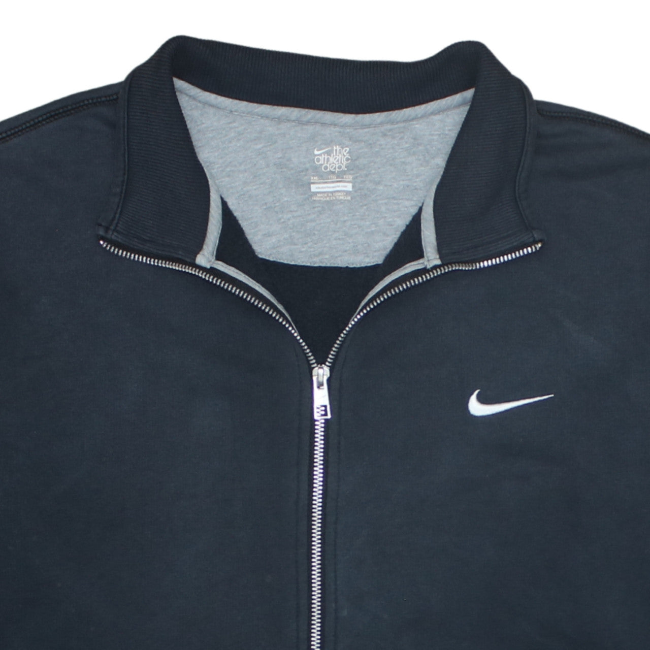 Nike Men's Black Full Zip Sweatshirt 2XL – Sports Collared Fleece