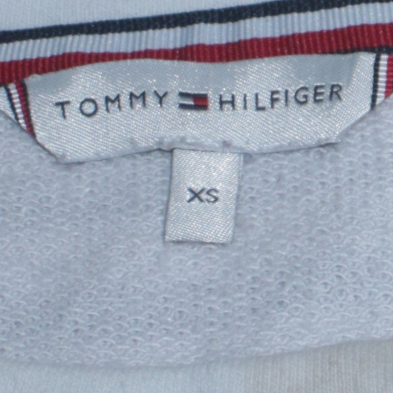 Tommy Hilfiger Women's Navy Stripe XS Pullover Sweatshirt