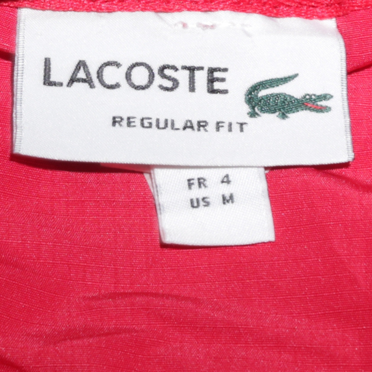 Lacoste Men's Red Regular Fit Crew Neck Sweatshirt Size M