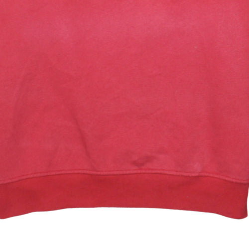 Lacoste Men's Red Regular Fit Crew Neck Sweatshirt Size M