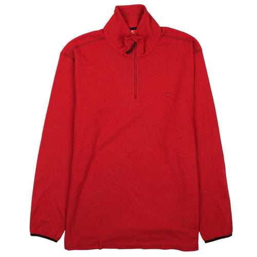 Champion Men's Red 3XL Fleece 1/4 Zip Sweatshirt
