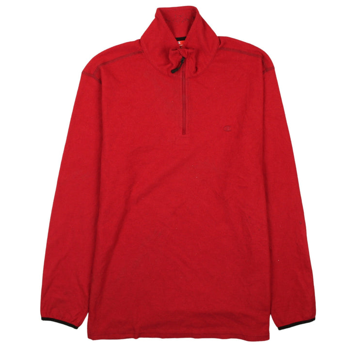Champion Men's Red 3XL Fleece 1/4 Zip Sweatshirt