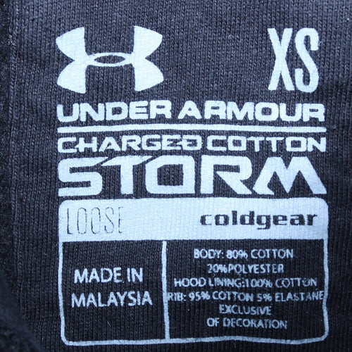 Under Armour Men's Black XS Pullover Hoodie Loose Fit ColdGear