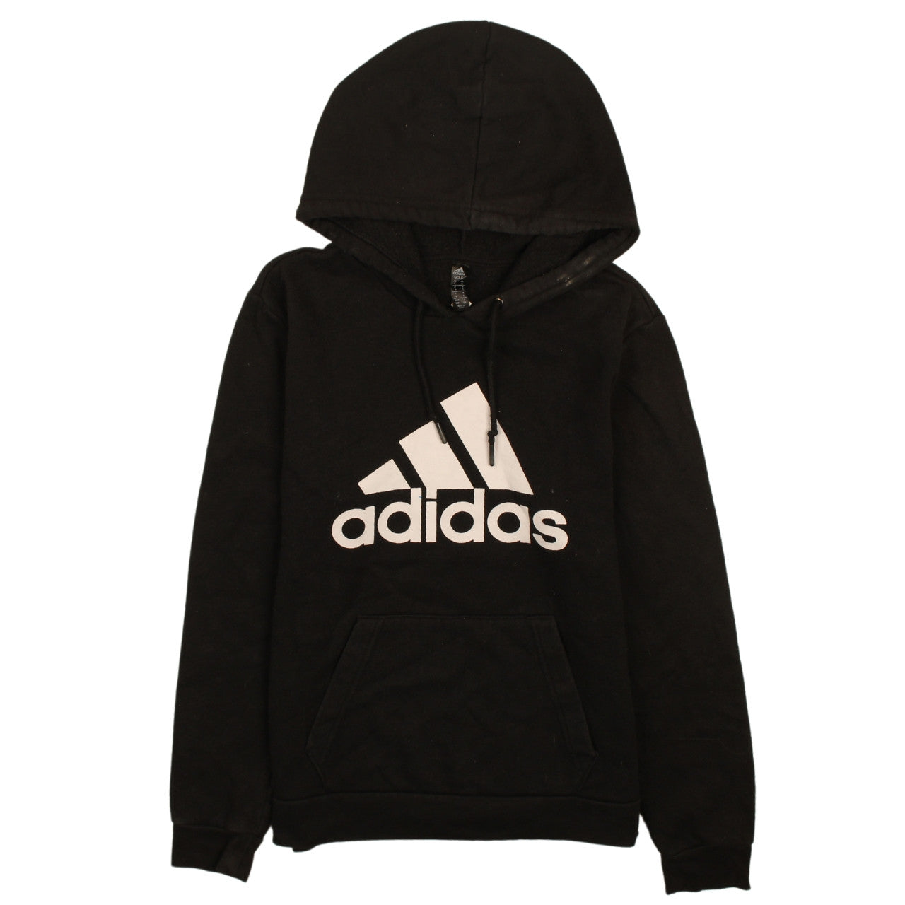 Adidas Men’s Black Pullover Hoodie Small Logo Fleece Sweatshirt