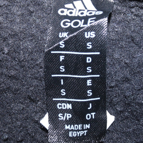 Adidas Men’s Black Pullover Hoodie Small Logo Fleece Sweatshirt
