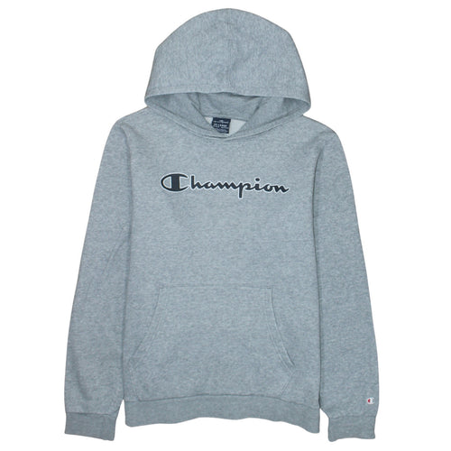 Champion Boys Grey Pullover Hoodie Size 15-16 Years Classic Fit