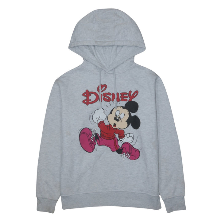 Disney Women Grey Mickey Mouse Pullover Hoodie XS