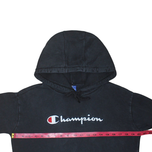 Champion Men's Black Small Pullover Embroidered Logo Hoodie