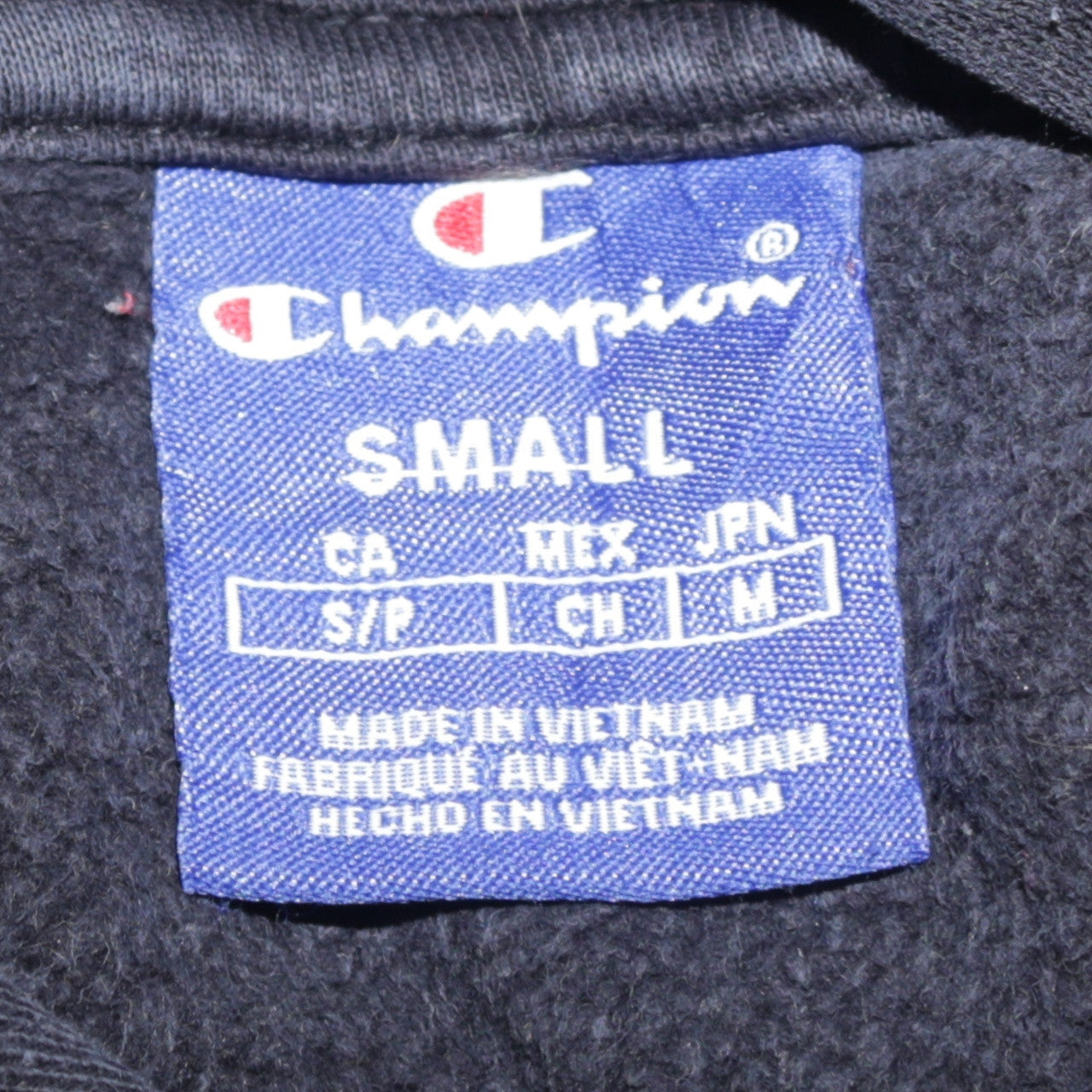 Champion Men's Black Small Pullover Embroidered Logo Hoodie