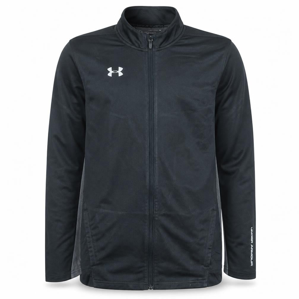 Under Armour Boys Black YXL Full Zip Sweatshirt Athletic Loose Fit