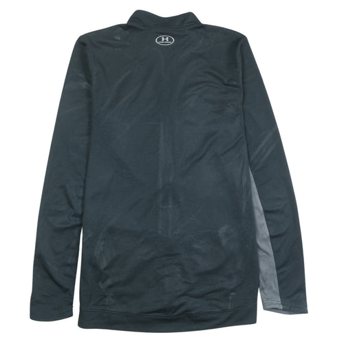 Under Armour Boys Black YXL Full Zip Sweatshirt Athletic Loose Fit