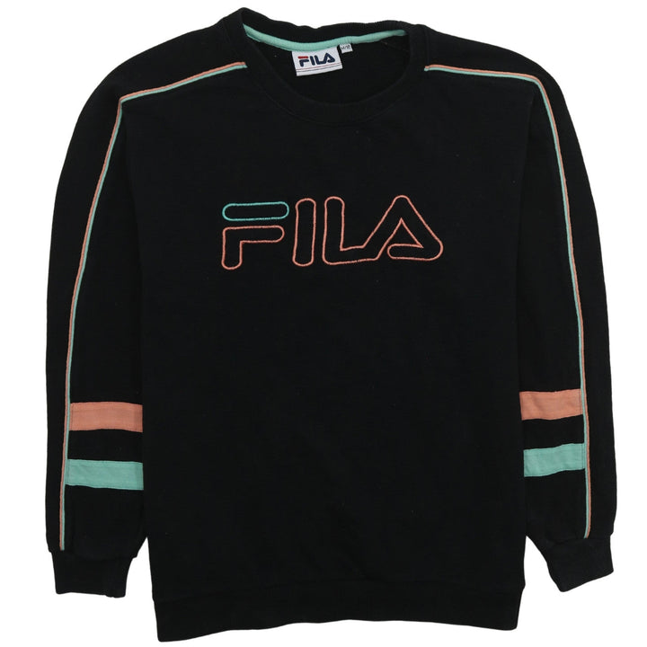 Fila Women's Black M/12 Logo Pullover Sweatshirt