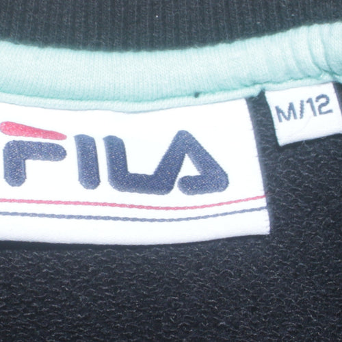 Fila Women's Black M/12 Logo Pullover Sweatshirt