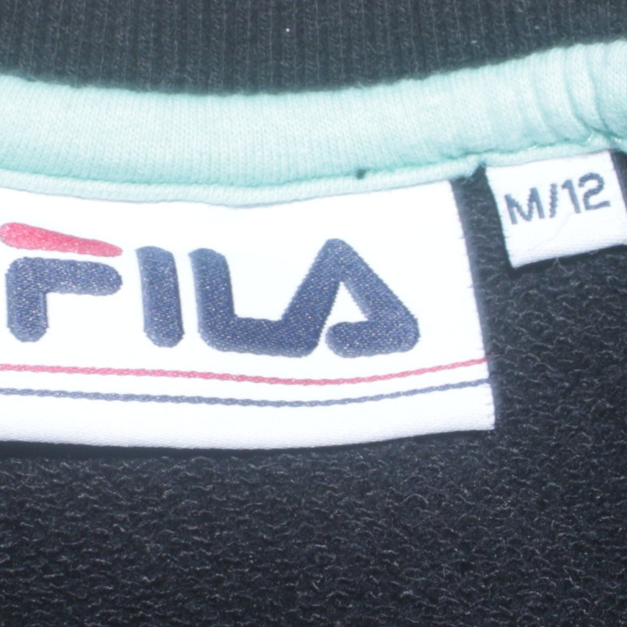 Fila Women's Black M/12 Logo Pullover Sweatshirt