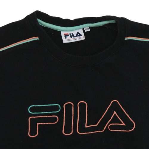 Fila Women's Black M/12 Logo Pullover Sweatshirt