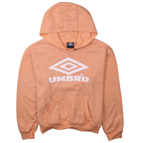Umbro Womens Peach Hoodie L Pullover Casual Sportswear