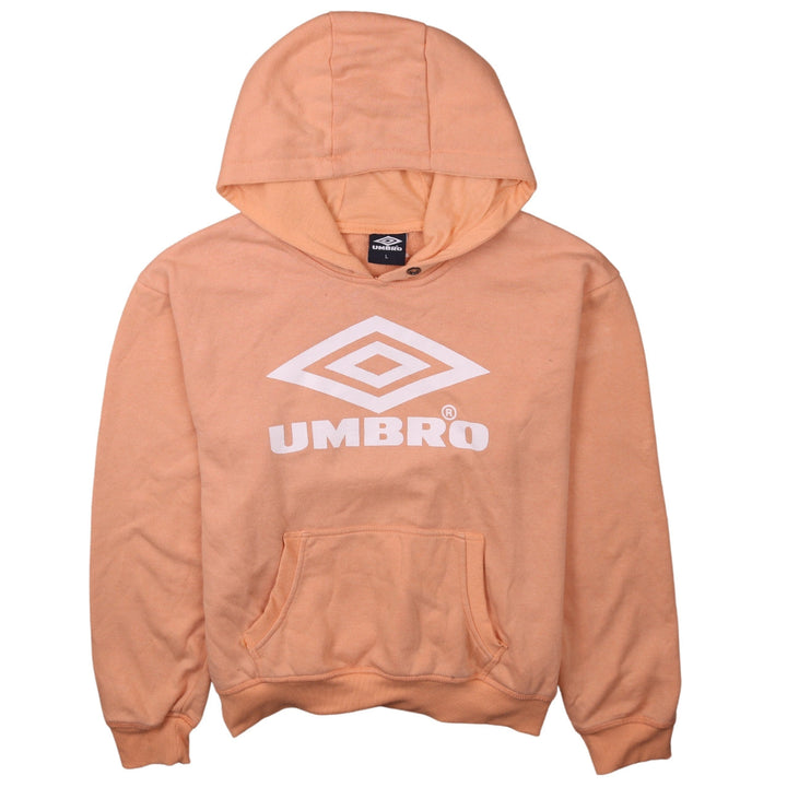 Umbro Womens Peach Hoodie L Pullover Casual Sportswear