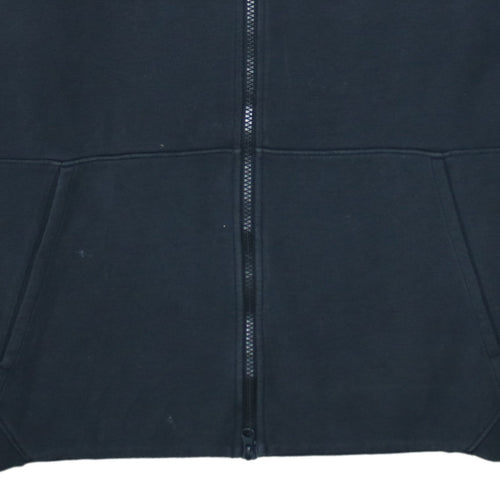 Nike Men's Black Full Zip Hoodie Size L Cotton Blend Sweatshirt