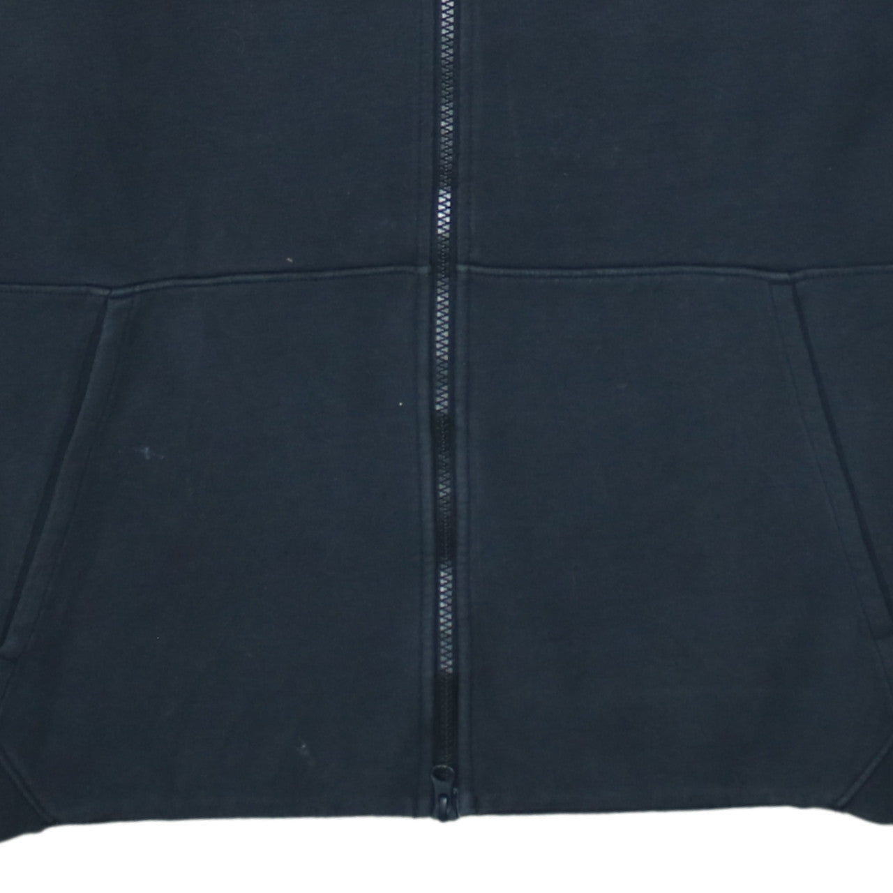 Nike Men's Black Full Zip Hoodie Size L Cotton Blend Sweatshirt
