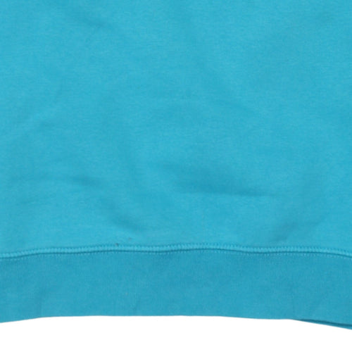Nike Women’s Blue Crew Neck Pullover Sweatshirt Size S 80s Logo Style