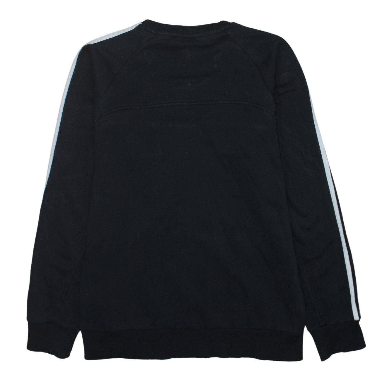 Adidas Men Black Medium Pullover Sweatshirt Crew Neck Fleece
