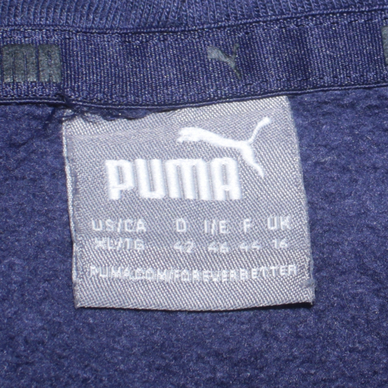 Puma Women's Navy Blue Pullover Hoodie UK 16 Logo Print Sweatshirt