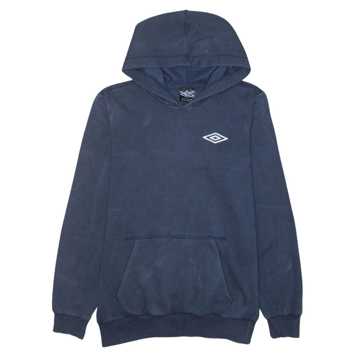 Umbro Boys Navy Blue Pullover Hoodie 13 Years - Classic Fleece Sweatshirt