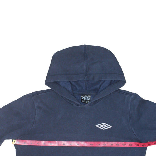 Umbro Boys Navy Blue Pullover Hoodie 13 Years - Classic Fleece Sweatshirt