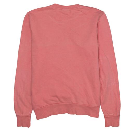 Calvin Klein Womens Pink Sweatshirt Medium Cotton Crew Neck
