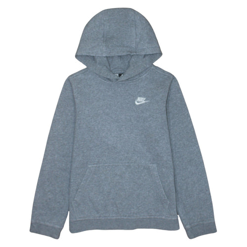 Nike Boys Grey Pullover Hoodie Size L 147-158cm Cotton Blend