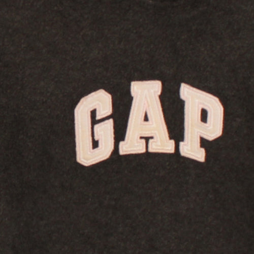 GAP Women's Black L Pullover Hoodie with Logo and Kangaroo Pocket