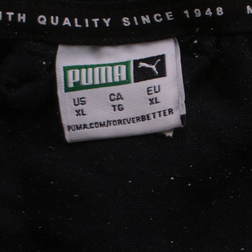 Puma Women's Black XL Full Zip Logo Sweatshirt Jacket