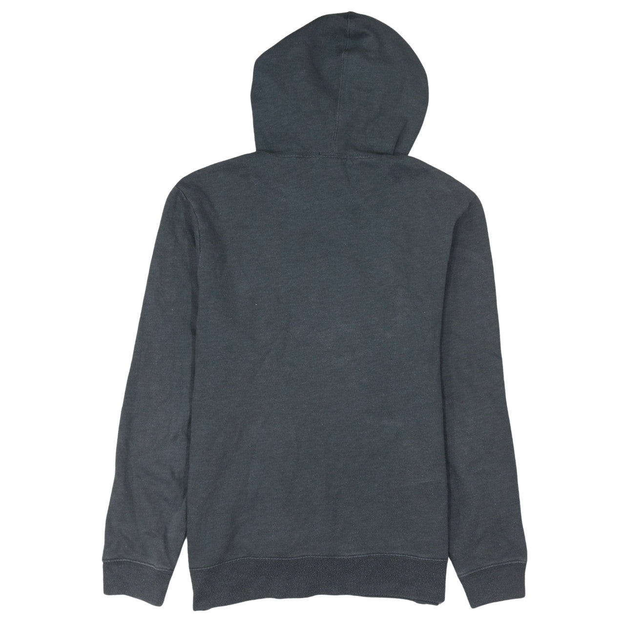 GAP Women Grey Pullover Hoodie Small American Flag Logo Casual