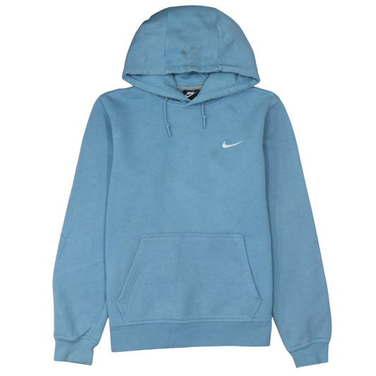 Nike Men Blue Pullover Hoodie Medium Fleece Sportswear