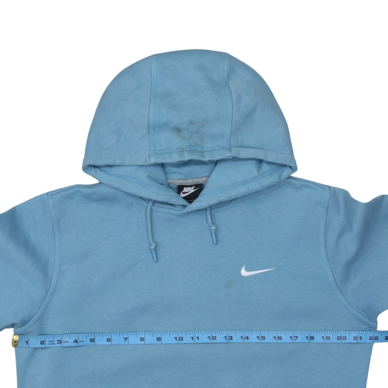 Nike Men Blue Pullover Hoodie Medium Fleece Sportswear