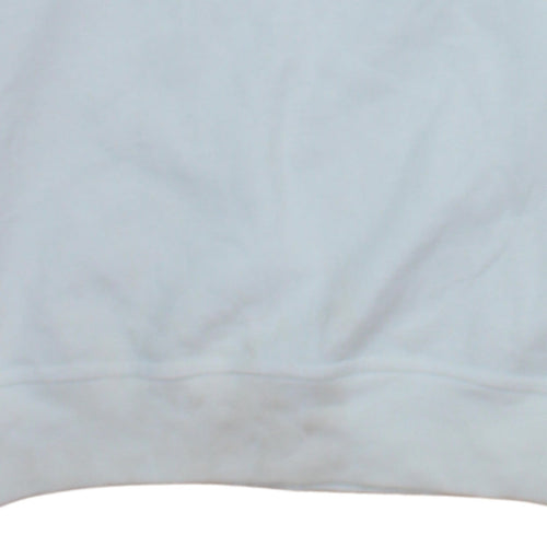 Champion Men's White Pullover Sweatshirt Size M Crew Neck Fleece