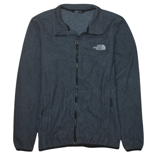 The North Face Men's Grey Full Zip Fleece Sweatshirt Small