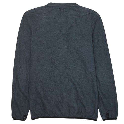 The North Face Men's Grey Full Zip Fleece Sweatshirt Small