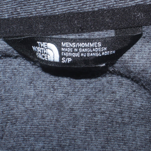 The North Face Men's Grey Full Zip Fleece Sweatshirt Small