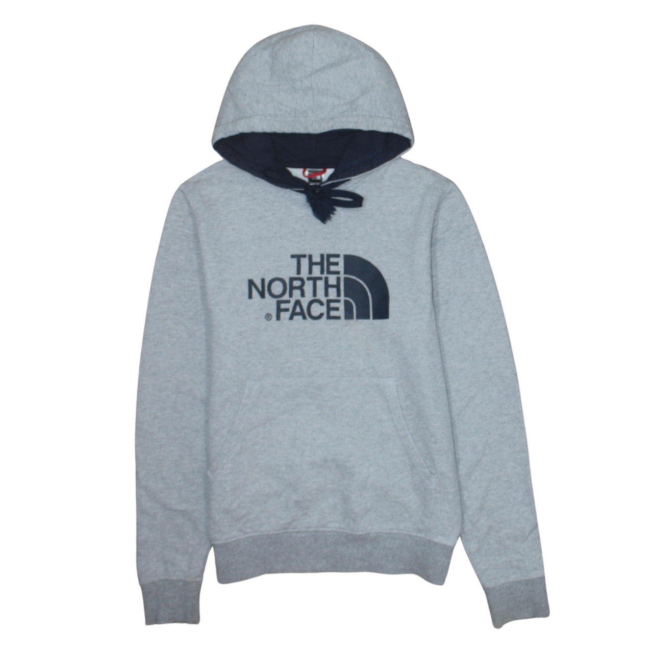 The North Face Men's Grey Pullover Hoodie XS Regular Fit Fleece